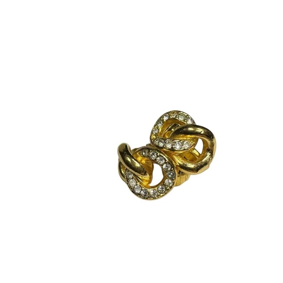Dior Jewelry - Dior Vintage Clip On Earrings ( missing one stone )
